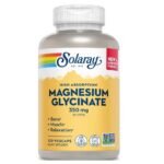 Solaray Magnesium Glycinate 350 mg سولاراي جليسينات المغنيسيوم 350 مجم - 120 كبسولة نباتية